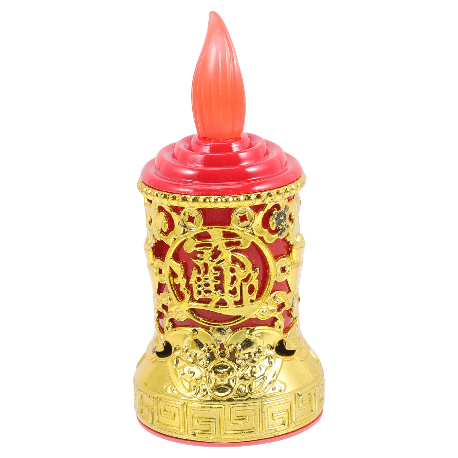 ضوء LED إلكتروني قابل لإعادة الشحن عديمة اللهب للعام الصيني الجديد لعيد الميلاد ديكور أضواء مستدقة حمراء