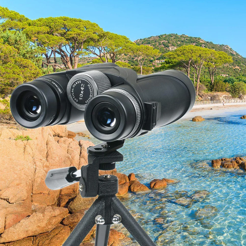 

Heavy Duty Metal Telescope Bracket Mount Holder for Universal Tripod L Adapter with Thumb Wheel Bolt Black