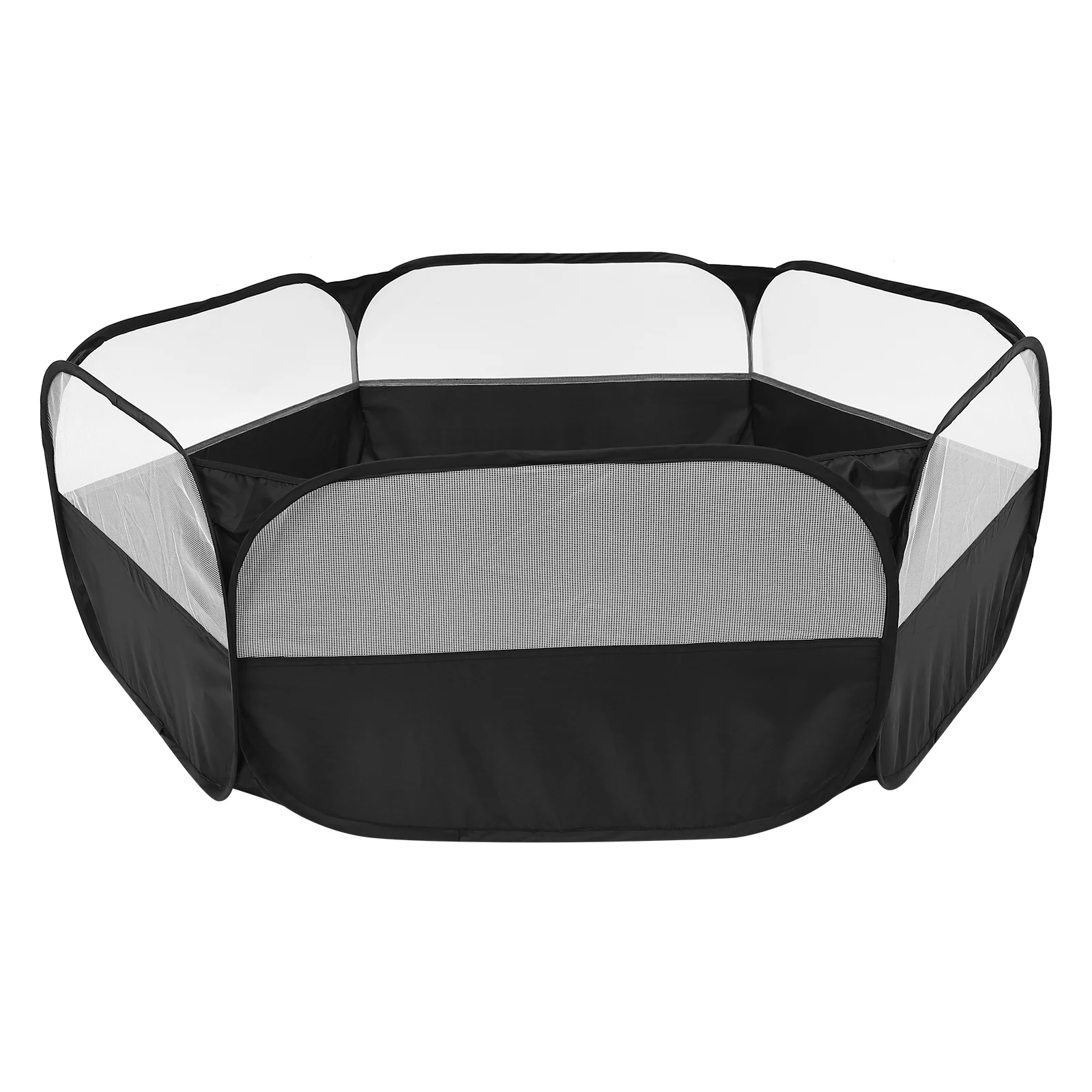 Pet Exercise Pen Fence Toys Nylon Indoor Hamster Cage Playpen Panel Black Small Animals Supply