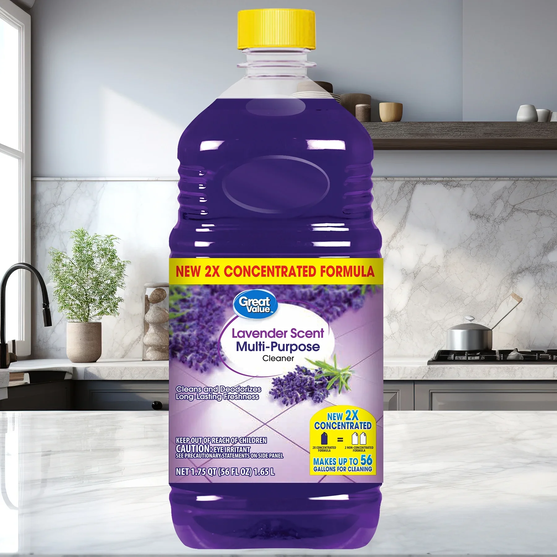 Great Value Concentrated Multi Purpose Cleaner, Lavender Scent, 56 fl oz