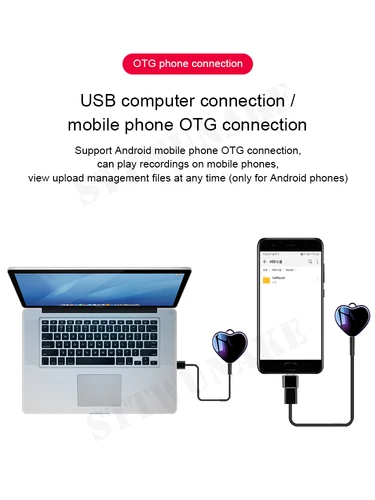 Imagen 2 del producto Mini grabadora activada por voz, dispositivo de grabación Digital, sonido, dictáfono profesional, Audio, Micro escucha, reproductor pequeño