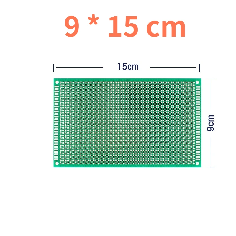 5PCS PCB Board Single Side Prototype Board 9*15CM Green Universal Circuit Boards DIY Kit