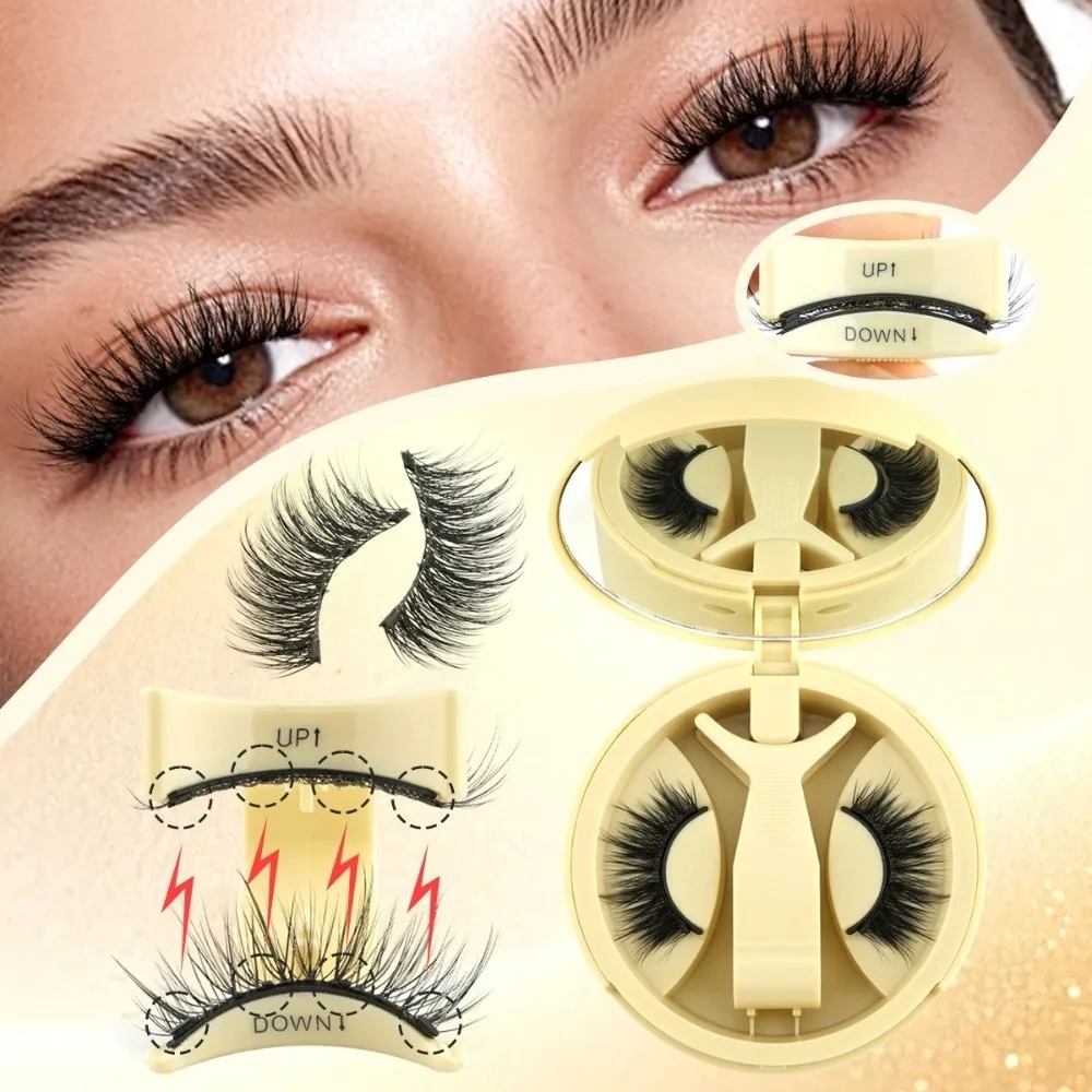 with Magnets Magnetic False Eyelashes 5-12MM Light Weight Fake Eyelashes with Applicator Reuable Easy to Wear