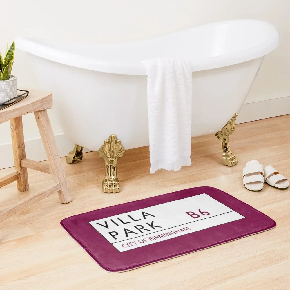 Villa Park Road Sign Bath Mat Mats In The Bathroom Bathrooms Accessories Novelties Set For Bathroom Entrance Doormat Mat