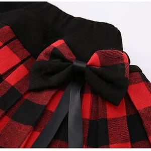 Kinder Winter Leggings mit Rock Plaid Girls Mager Hosen Mädchen Hosen Culotte verdicken heiße Mädchen Leggings Kinder Kleidung 10 Hauptverkaufsrock lila - №6