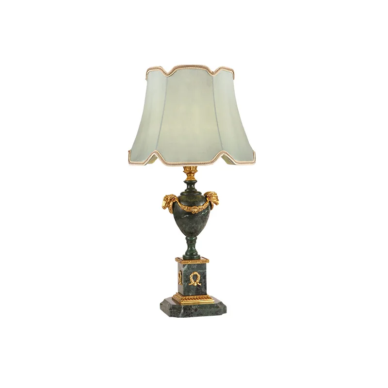 French All Copper Table Lamp Living Room Bedroom Romantic Warm Bedside Table Lamp Atmosphere Villa Decorative Table Lamp