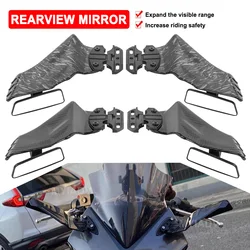 For Yamaha YZF-R6 For Honda CBR650R CB1000RR Motorcycle Side Winglet Kit Spoiler Fairing With Mirrors Universal For Street Bike