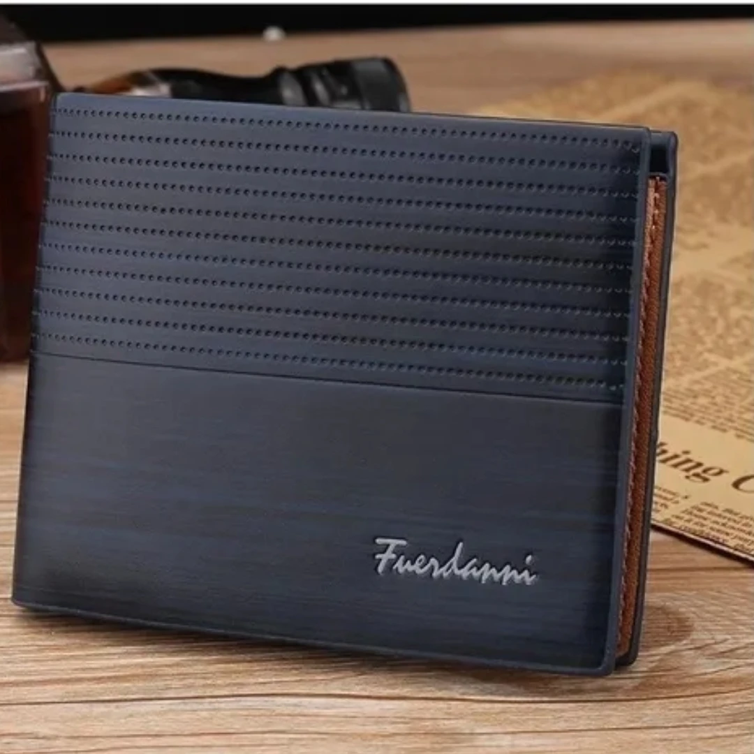 

1 шт., мужской модный кожаный кошелек, кошелек для кредитных карт, двойной клатч