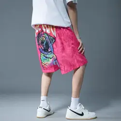 Pantaloncini al ginocchio da uomo Quick Dry al ginocchio amanti della stampa divertente coppia Wear Holiday Vacation Dance Singer Ins Ulzzang Korea Shorts