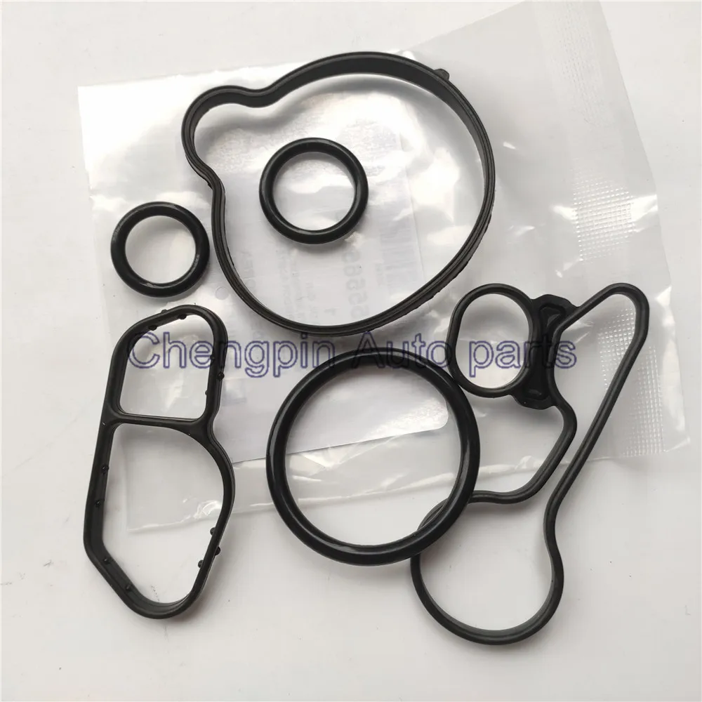 10X Engine Oil Cooler Repair Kits Gaskets Seals Original OEM# 55565385 55566388 For Chevrolet Cruze Sonic Trax Encore Astra