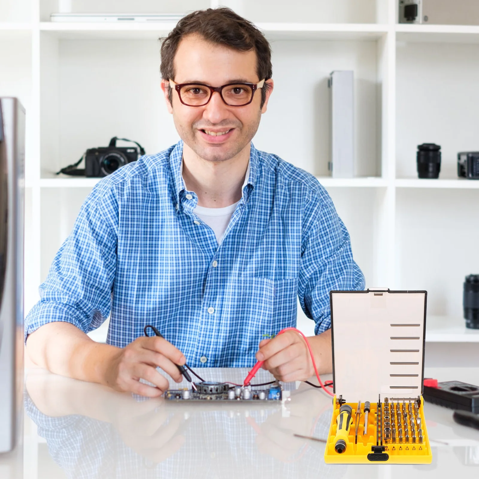 

1Set Screwdriver Set High-Quality Repairing Instrument with Multiple Driver Bits Easy Grip Design for Phone Accessory