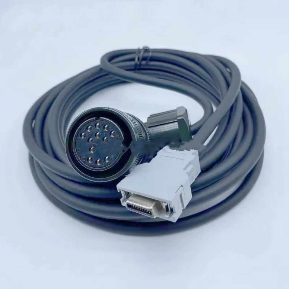 A06B-6078-K815 スピンドルエンコーダ信号フィードバックケーブル 黒 曲線ヘッド 2M