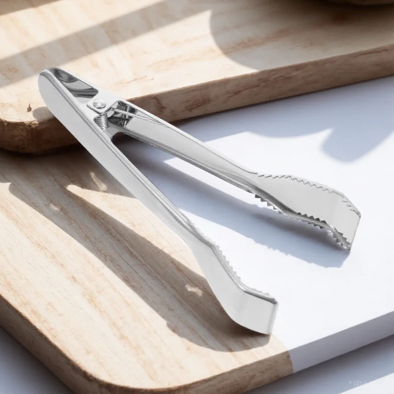 

1Pcs Stainless Steel Ice Clip Multifunctional Food Clamp Thick Steel Comfortable Handle Suitable for Coffee Shops