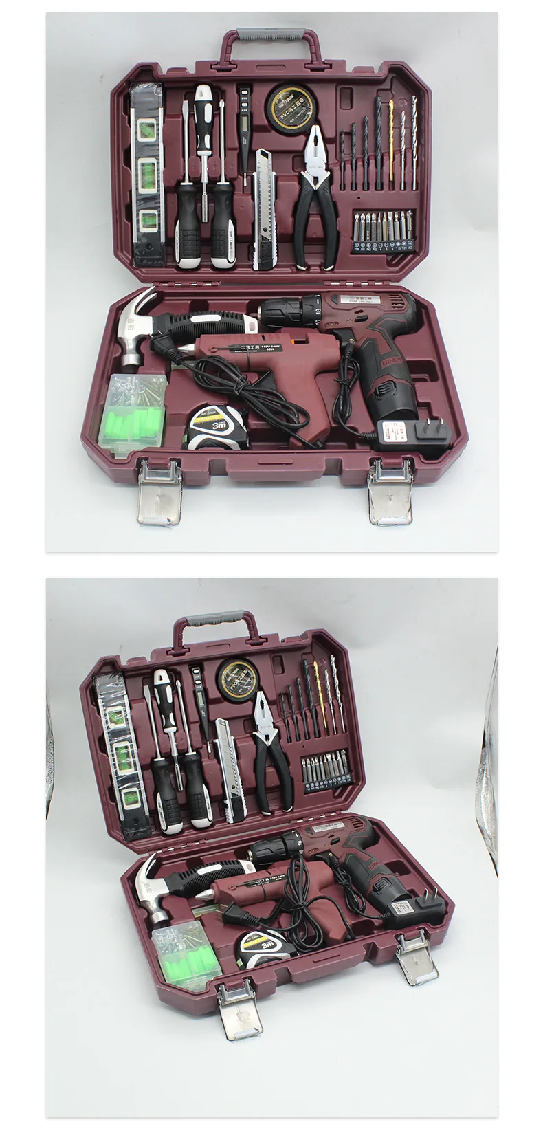 139Pcs Household Professional Power Mechanics Drill Machine Car Repair Hand Screwdriver Electric Tools Kit Set For Home