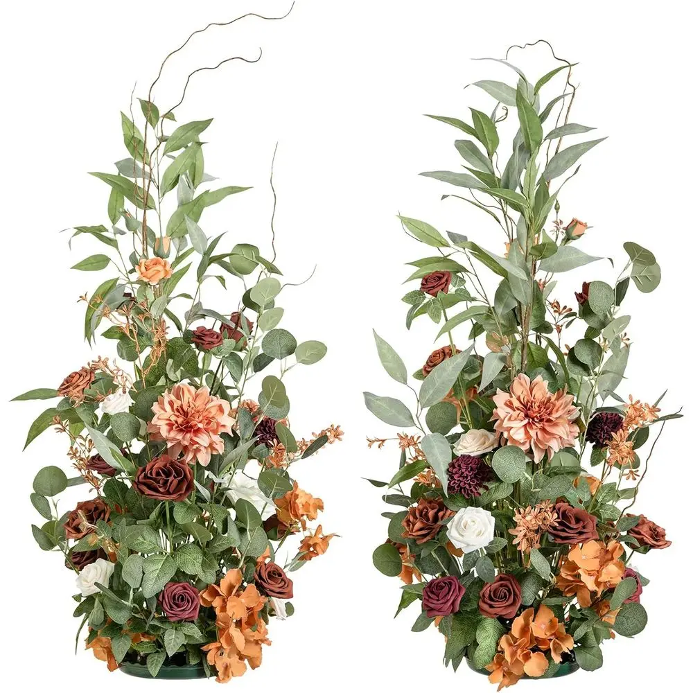 

41 высокие композиции из искусственных цветов для свадебной арки, украшения проходов на открытом воздухе и церемоний