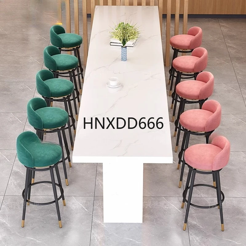 Bar chair rotating modern simple light luxury home backrest