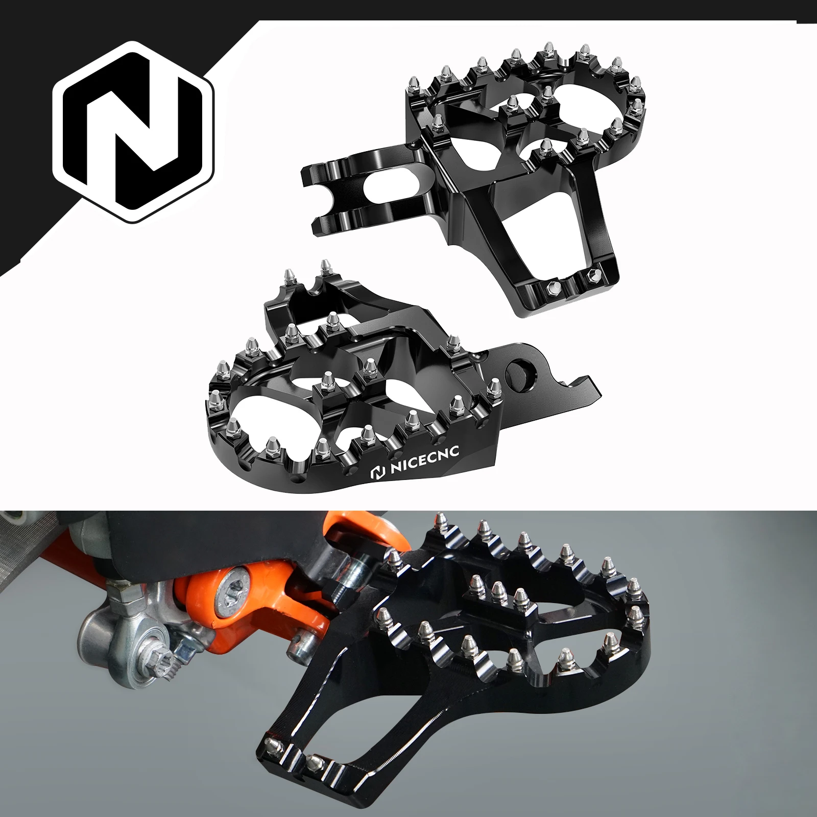 

For Honda CRF250R 2004-2024 NICECNC Extender Foot Pegs Footrests CRF450R 2002-2024 CRF150R 2007-2022 CR125R CR250R 2002-2007