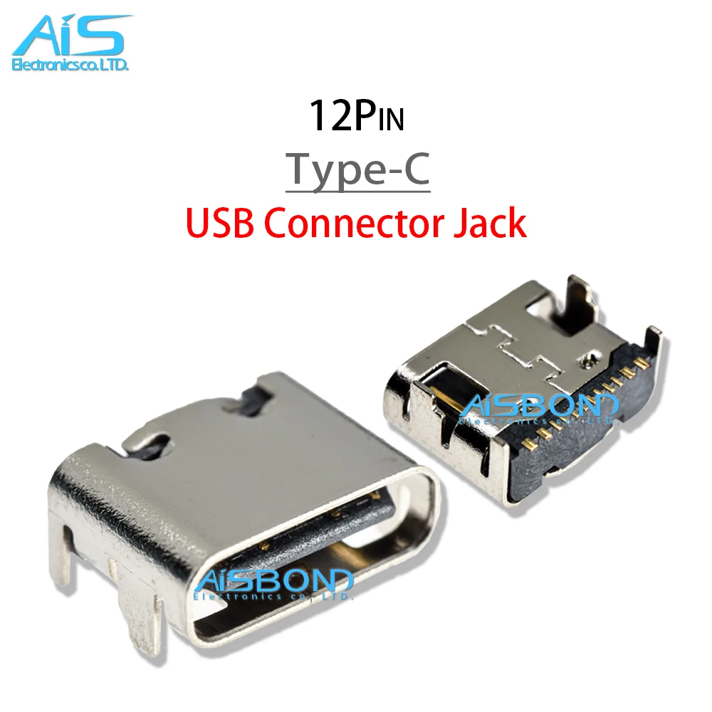 5Pcs/Lot 12Pin Type C Type-C USB Charging Port Jack socket charger Connector dock For Tablet Handheld computers Mobile Phone