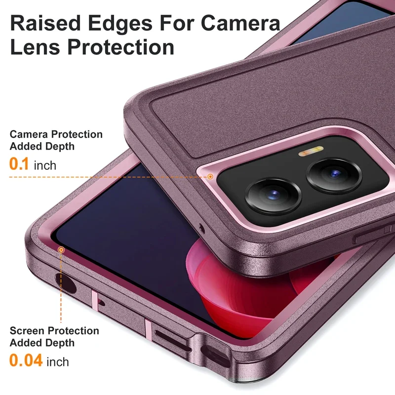 Heavy Duty Otter Armor Box Case for Motorola Moto G 5G 2024 Moto G Stylus Play Power Hard Silicone Shockproof Back Full Cover