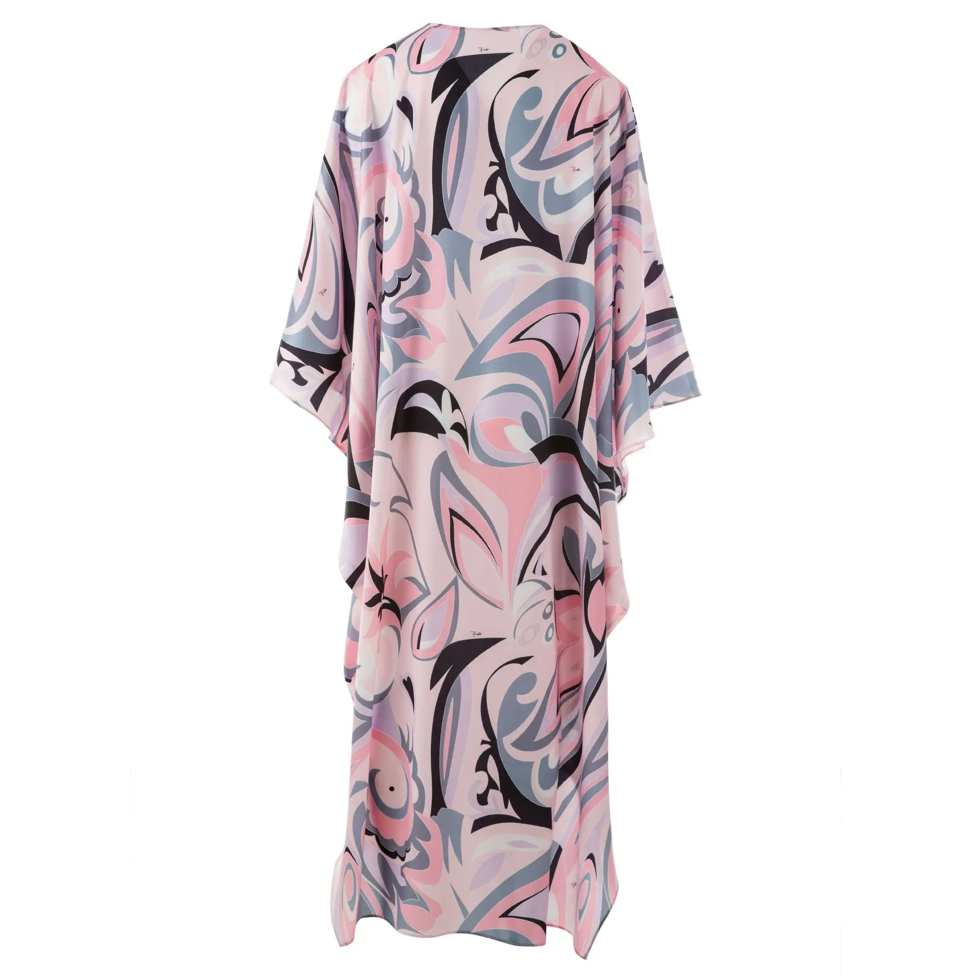 Luxury Designer Inspired Women HIGH QUALITY SILK Kaftan Loose Maxi Dress IN Multicolor For Beach Vacation 2023