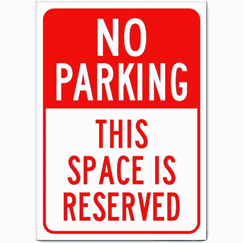 

Car sticker No Parking Sign Reserved Parking Sign Sticker 13cm PVC KK
