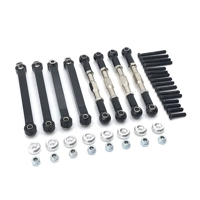 Metal Chassis Pull Rods Link Suspension Tie Rod for MN D90 D91 D96 D99 D99S MN90 MS 1/12 RC Car Upgrade Parts