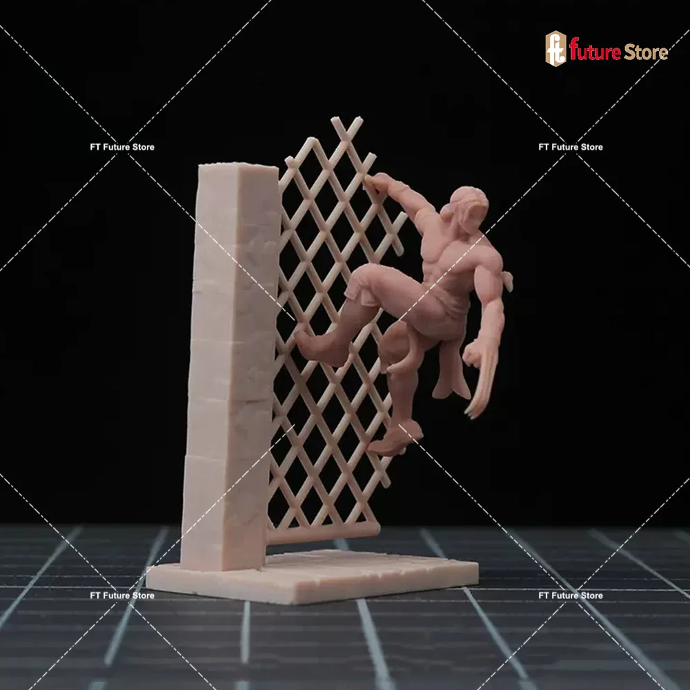 

In Stock 1/64 1/43 Anime Male Climbing Platform Scene Miniatures Figures Diorama Model Mini Dolls Micro Photograph Props Display