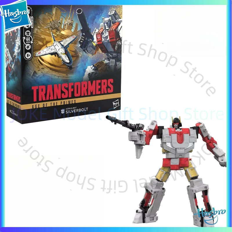 

Hasbro Transformed toys Age of The Primes Commander Class Aerialbot Silverbolt Action Figures Christmas Gift Model Toy Anime