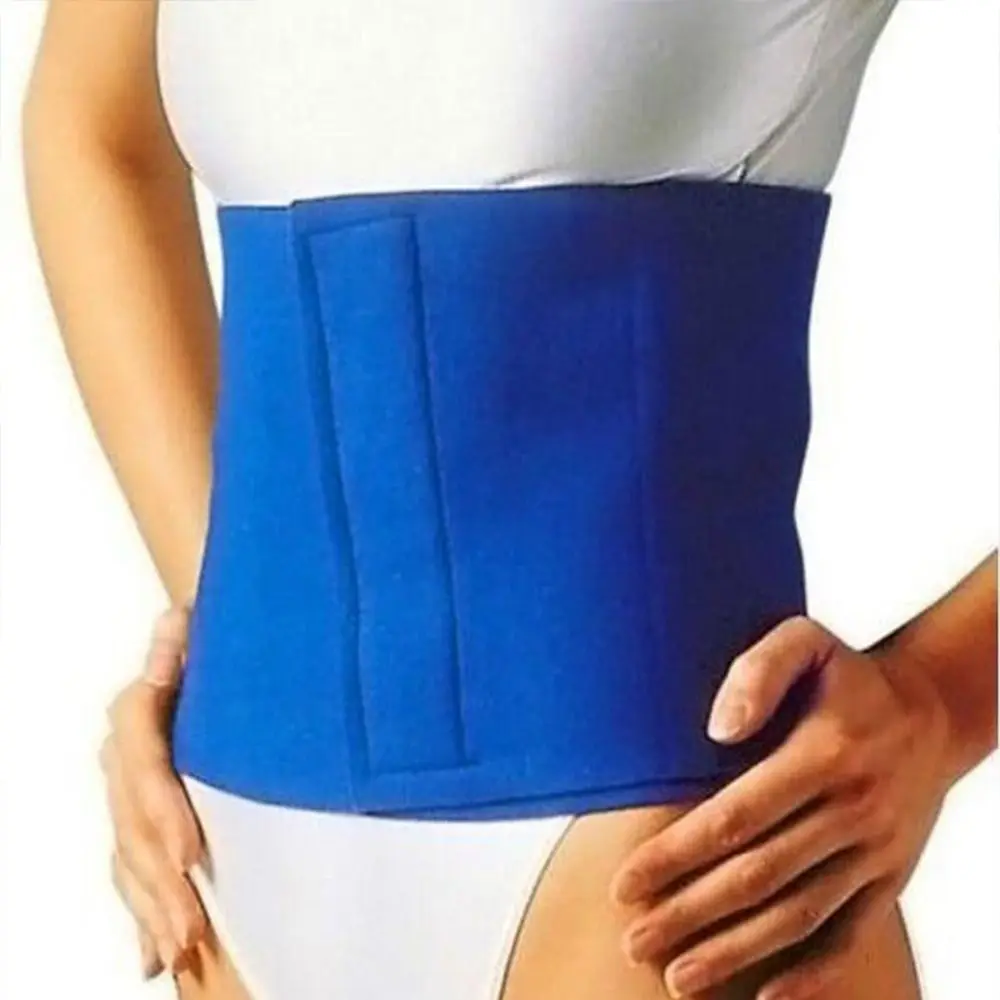 Polyester Taillengürtel mit Neopren-Unterstützung für den unteren Rücken, Schmerzlinderung, Lendenwirbelkontrolle, Sportlicher Nahtloser Körpergurt – Detail 7