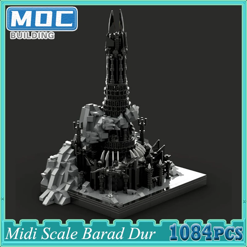 

The Rings Movie Dark Tower Moc Building Blocks UCS Orthanc Model Bricks DIY Assembly Sets Collection Toys Xmas Gift