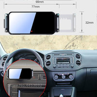 Electric Car Phone Holder For Volkswagen Tiguan 2010-2019 Auto Locking Bracket 360 Degree Rotation With Sturdy Base Accessories