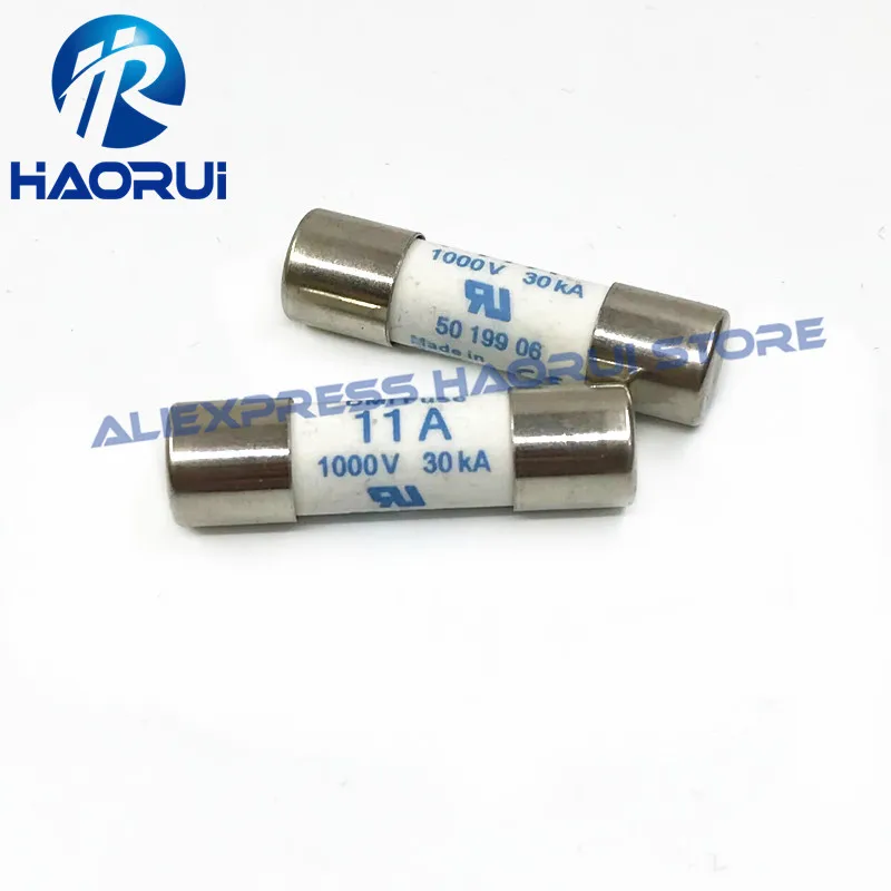 Free Shipping 2Pcs/lot New Fuses 5021006.11 11A 1000V 30kA 10*38mm Replaces DMM-B-11A DMM-11AR 1000V multimeter Fuse