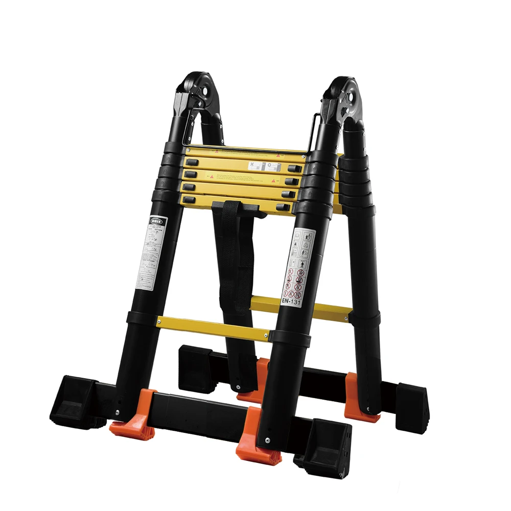 Aluminum Telescopic Ladder Compact Folding Multifunctional Lifting Engineering Stair