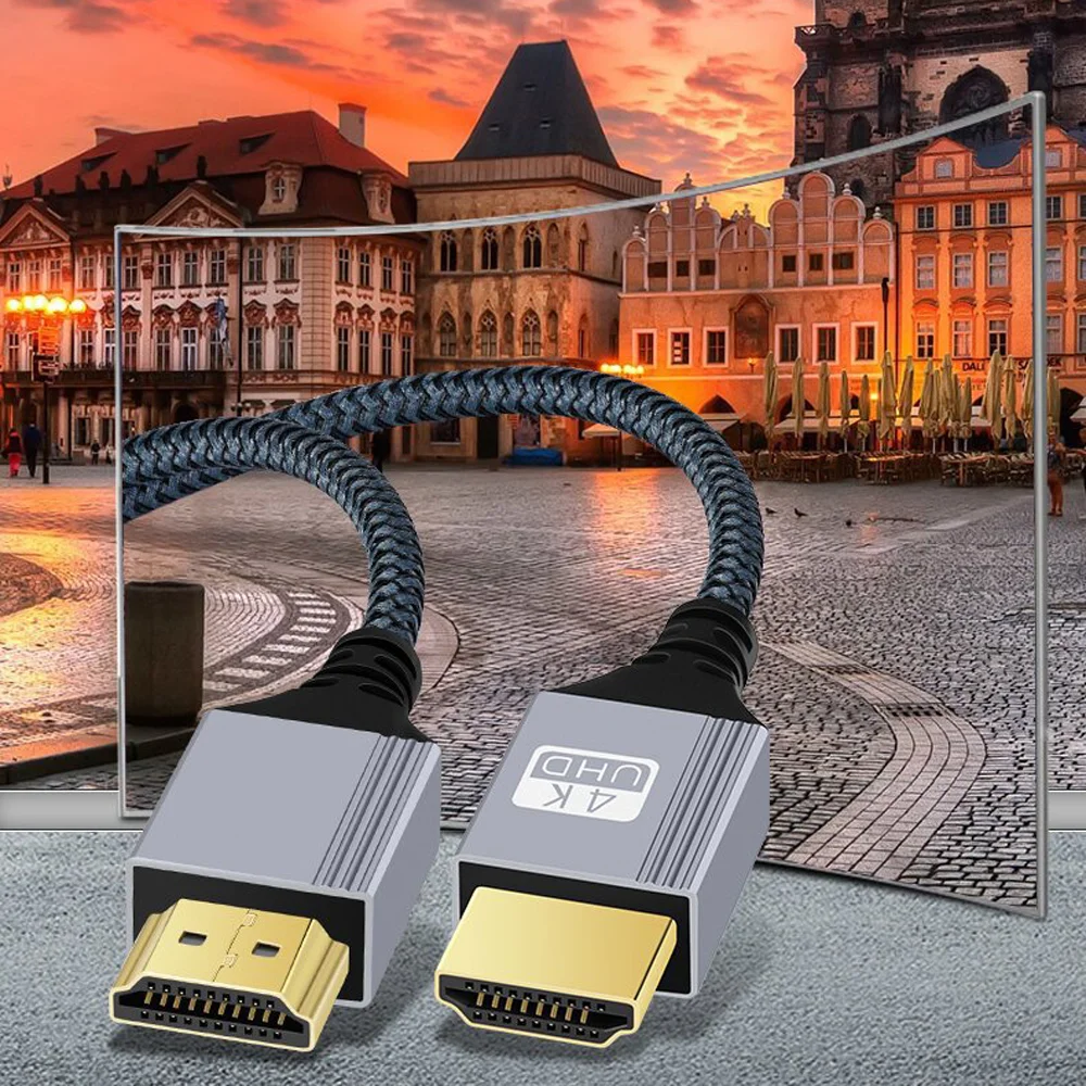 HDMI Cable 2.0 4K Cable for PS4 PS5 Xbox Laptop TV Stick Blu-ray Player HDR High Speed Ethernet 4K 60Hz 1080P Male 1-10M