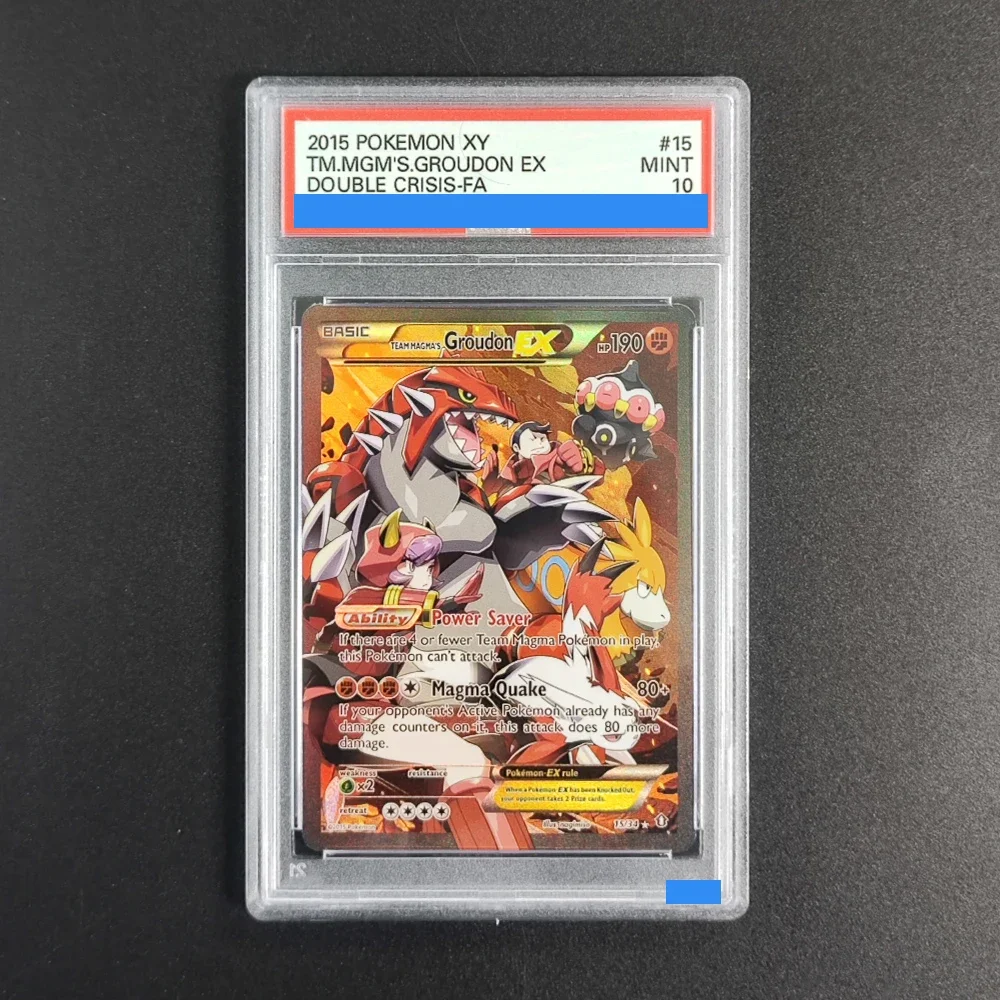 ﻿ POKEMON XY DUBBELE CRISUS 2015 # 6 # 15 TM.AQUA'S KYOGRE TM.MGM'S.GROUDON EX Authentication Grade GEM MT Copy 10 Points Rating Card
