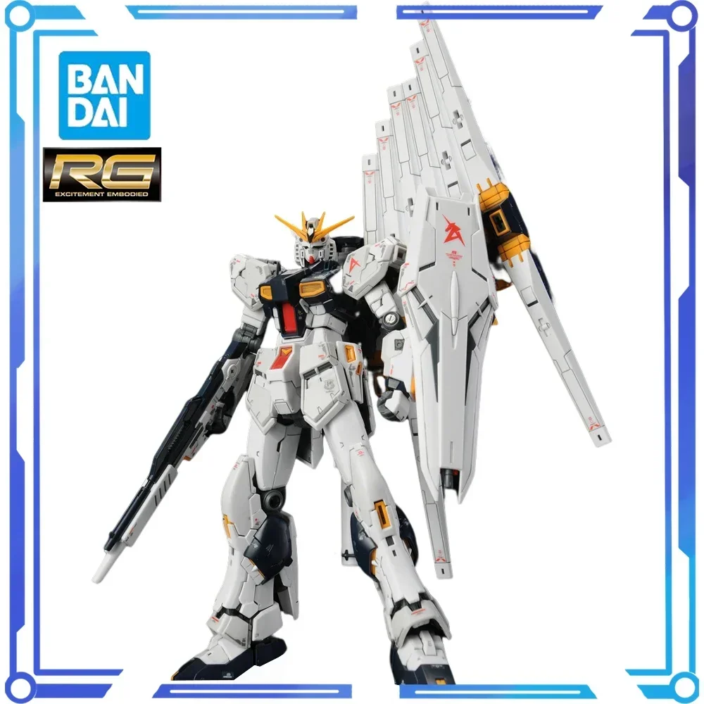 

In Stock Genuine Original Bandai RG 32 1/144 RX-93 NU V GUNDAM Assembly Action Figure Model Collectible Anime Ornaments Toys