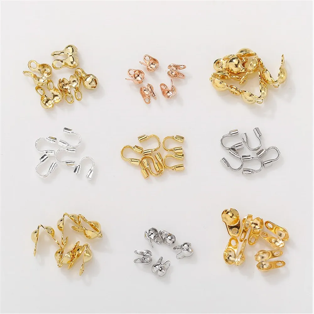 

14K Gold Package Positioning U-shaped Tube Bean Bag Buckle DIY Handmade Bracelet Closure Clip Jewelry Material Accessories K025