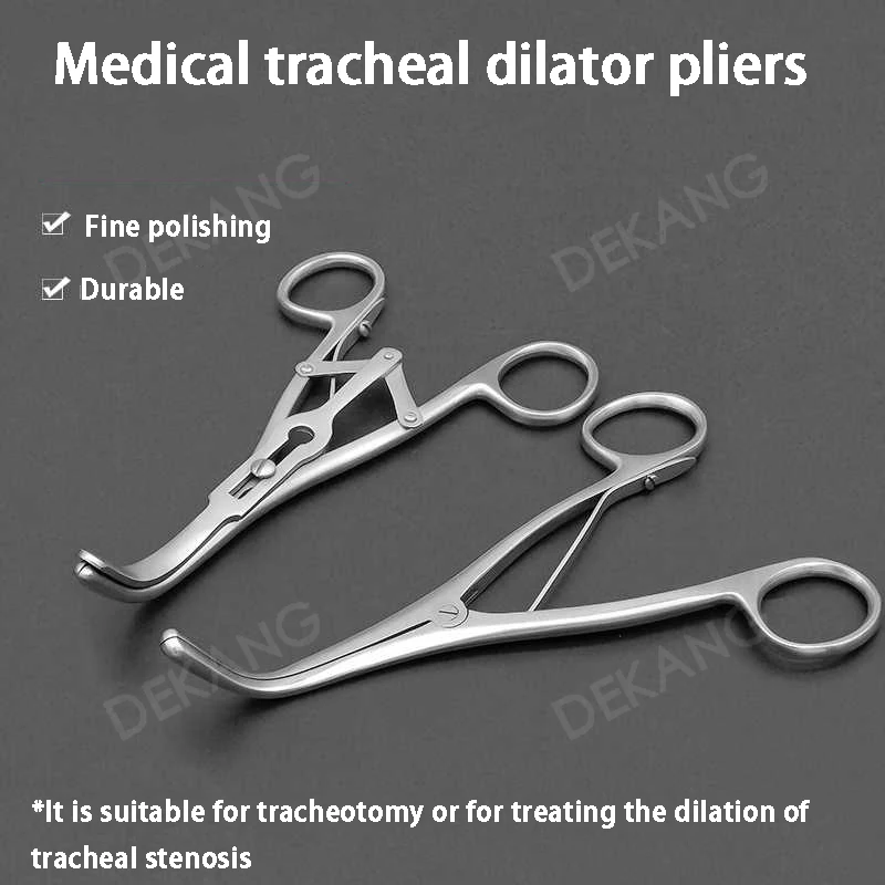 Tracheal Dilator Forceps, Tracheal Opener, Two-Leaf Opening Forceps, Tube Opener