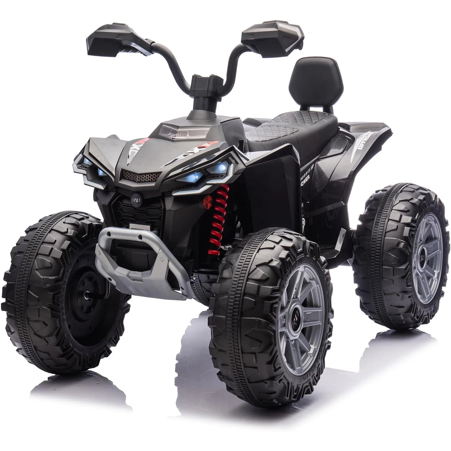 24V Kids Electric ATV 4-Wheeler (2-Seater) Ride on Car Toy with Dual 550w Motor Off-Road with LED Lights & Music Player 3-8Years