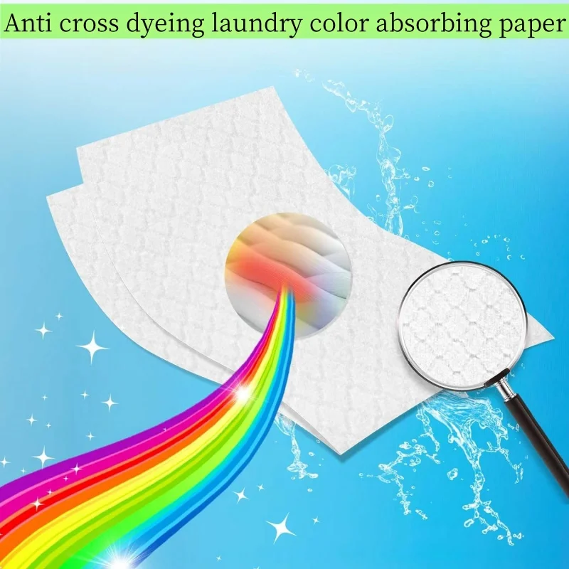 Anti-dyeing Laundry Tablet Anti-cross-dyeing Washing Paper Color Absorbing Paper Clothing Anti-staining Laundry Film Household