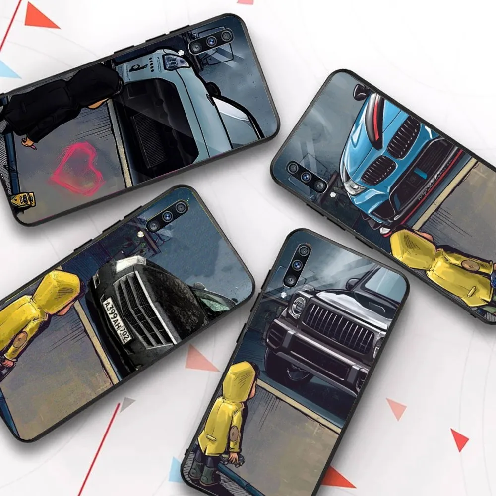 Boy Looking At Car Phone Case For Samsung A 10 11 12 13 20 21 22 30 31 32 40 51 52 53 70 71 72 73 91 13 shell