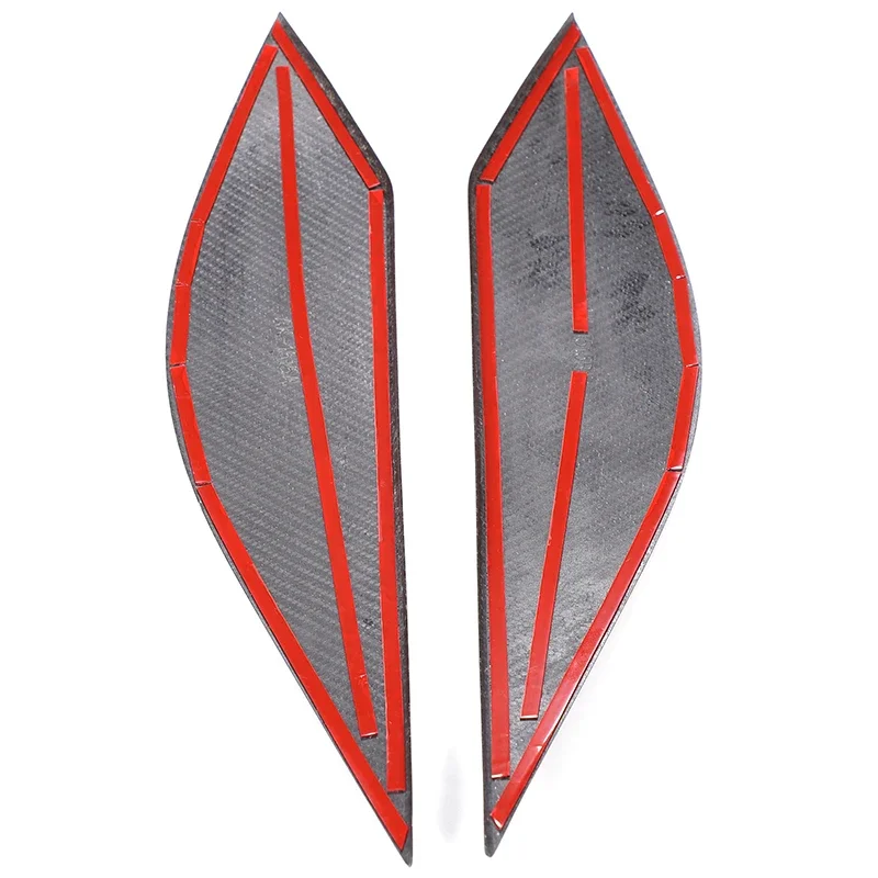 2Pcs Real Carbon Fiber For Chevrolet Corvette C7 2014-2019 Car Headlight Brow Decoration Sticker Car Protection Accessories