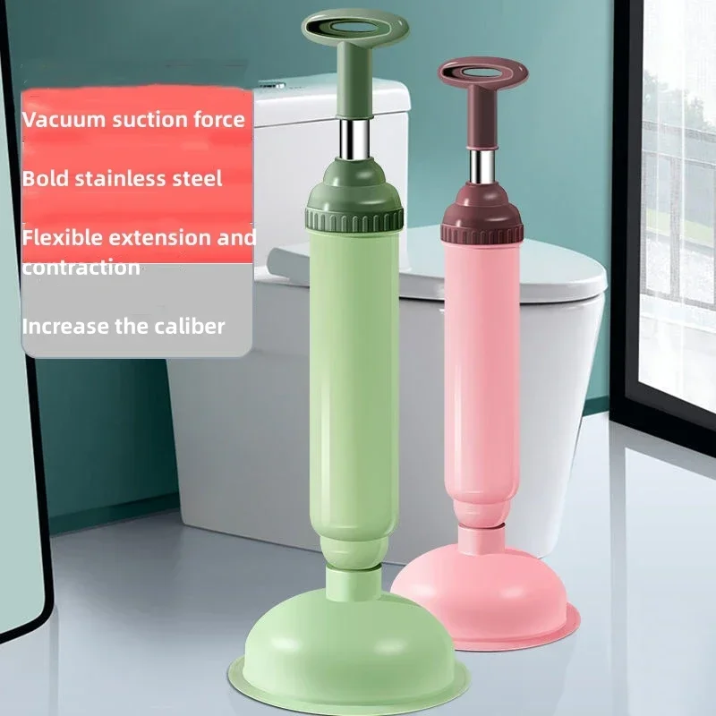 Toilet Plunger Vacuum Suction Cup High-pressure Pump Anti Blocking Unblocking Pipeline Toilet Plug Bathroom Clean Products