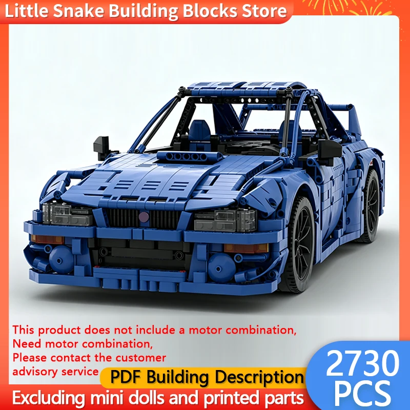 City Car Model MOC Building Bricks 22B STI Rally Racing Car Modular Technology Gifts Holiday Assemble Children Toys Suit