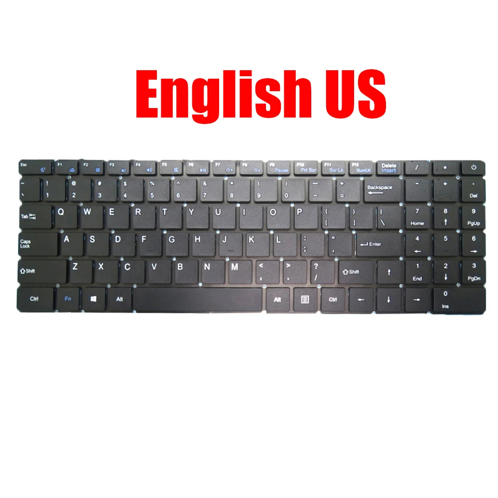 

Laptop Replacement Keyboard For Irbis NB290 NB291 NB292 English US Black Without Backlit New