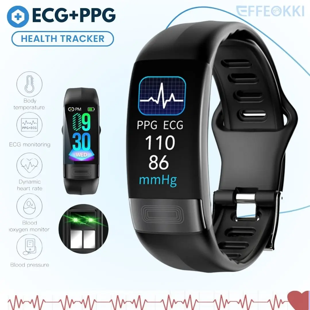 Smart Watch Ekg For Women Men'S Smartband Men'S Smart Bracelet For Health Health Tracker Band Blood Pressure Fitness Bracelets