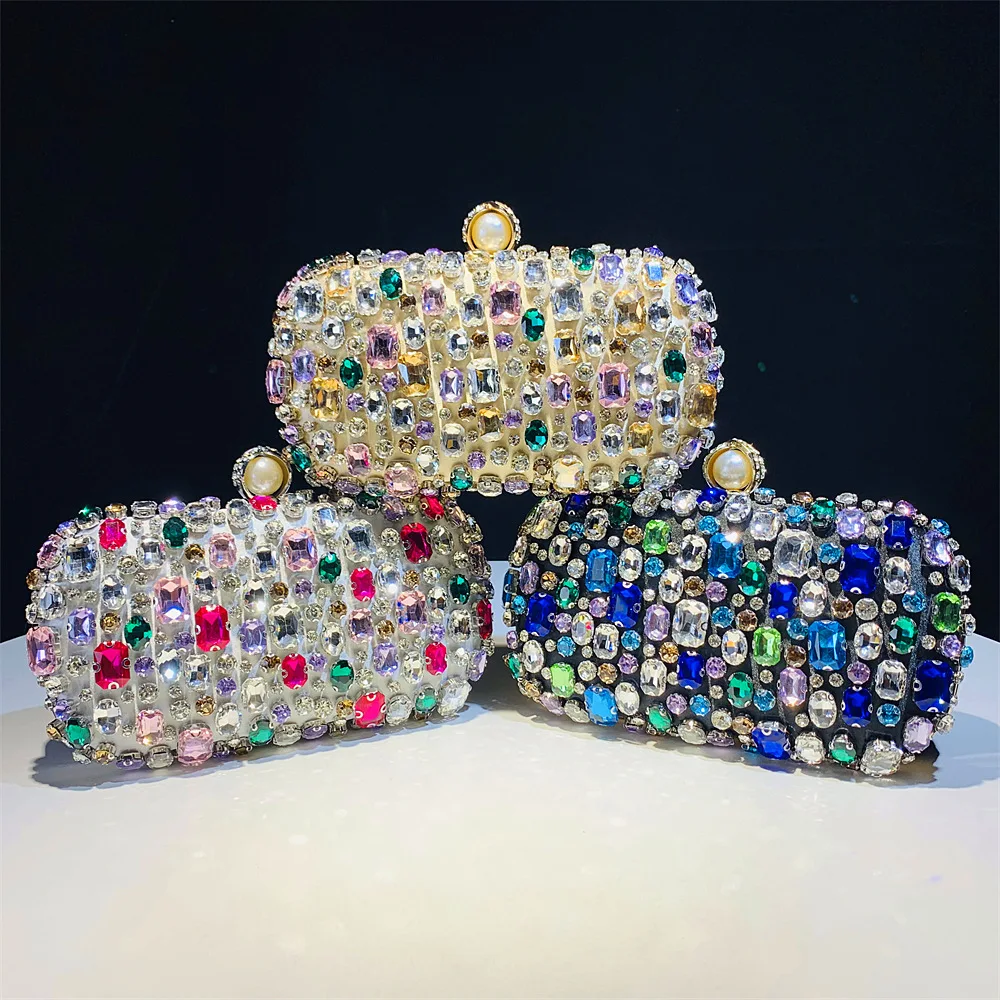 

Обеденная сумка, инкрустированная бриллиантами, женский клатч, высококачественная сумка-коробка.