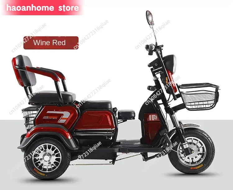 New Casual Electric Tricycle for Elderly People Scooter Baby Mom