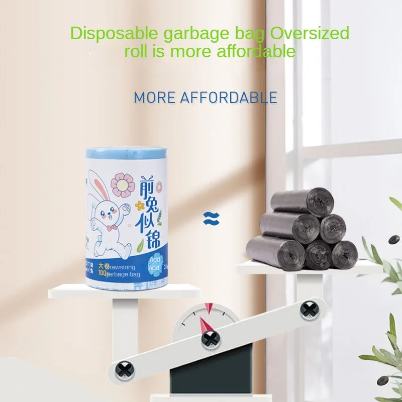 

Disposable Garbage Bag Pumping Rope Type Household Kitchen Thickened Office Toilet Plastic Bag Garbage Collection Kitchen Tools