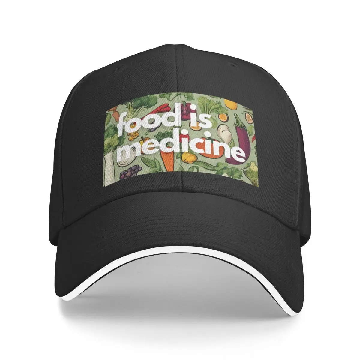 Food is medicine Baseball Cap cute Luxury Cap Rave Golf Wear Men Women's